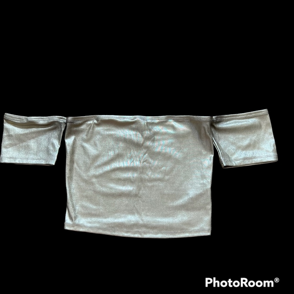 Forever 21 gold crop top